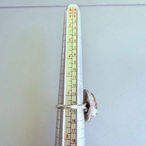 Native American Old Pawn Pilot Mountain Turquoise Sterling Silver VTG Ring - Picture 10 of 11